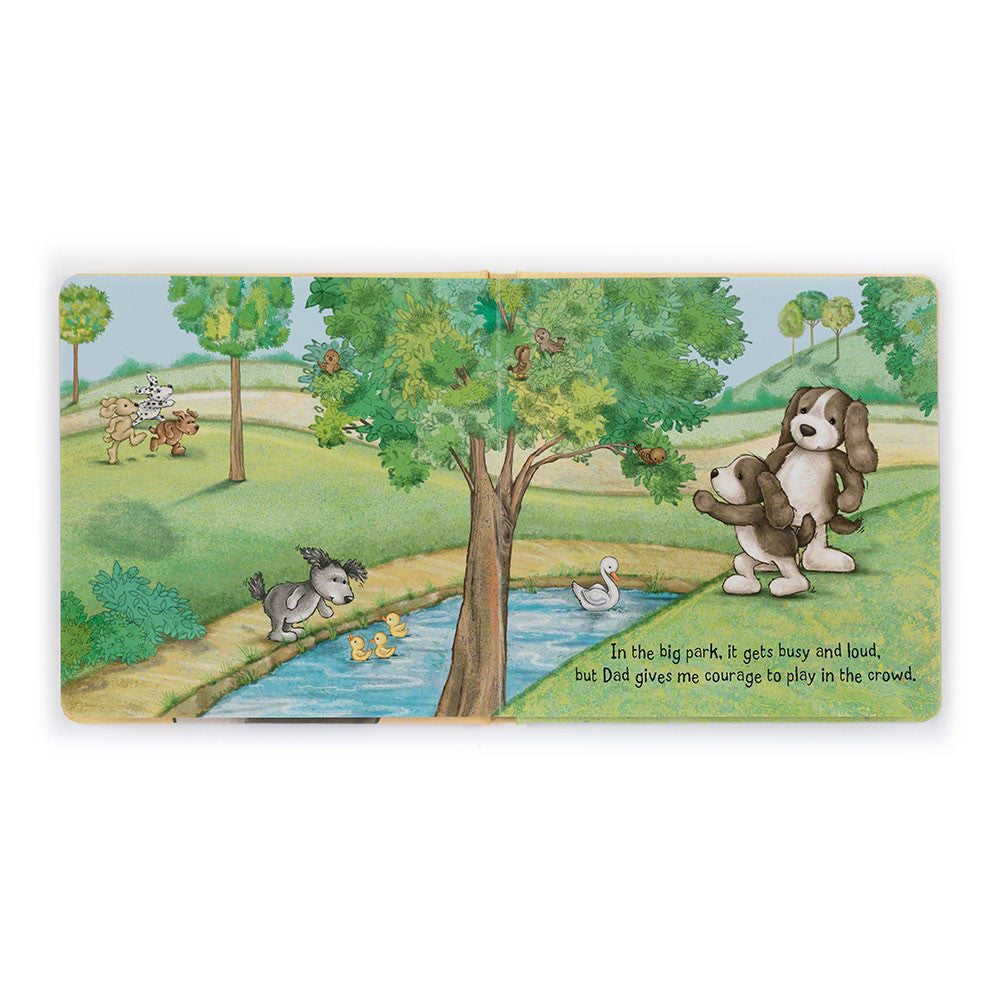 My Dad And Me Book And Bashful Fudge Puppy Medium