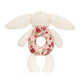 Blossom Cream Bunny 'Berry' Ring Rattle